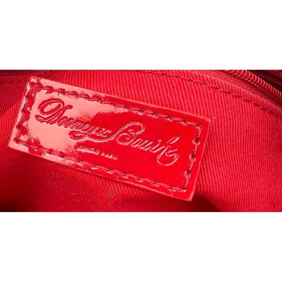 Dooney & Bourke Red Patent Leather Tassel Wristlet Clutch - Picture 11 of 14